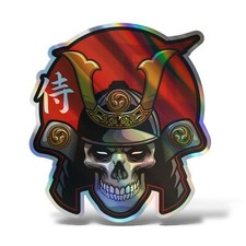 SKULL SKULL SAMURAI JAPAN Sticker Decal Car Motorcycle Wall Camper PVC