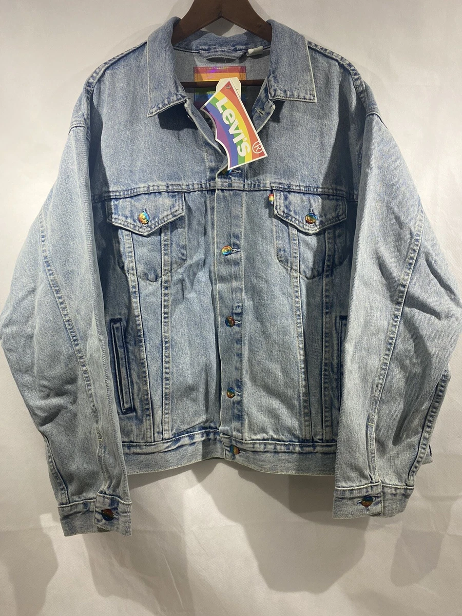 Levi's pride jacket cheap