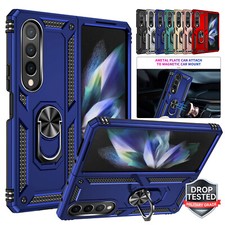For Samsung Galaxy Z Fold 7 6-3Case Shockproof Metal Slim Holder Kickstand Cover