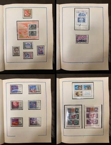 Vintage Soviet Postage Stamp Album SPACE COSMOS USED STAMPS USSR - Picture 11 of 24