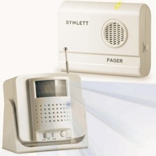 Bed Alarm Caregiver Pager with Wireless Motion Sensor Alarm Indoor Fall Prevent