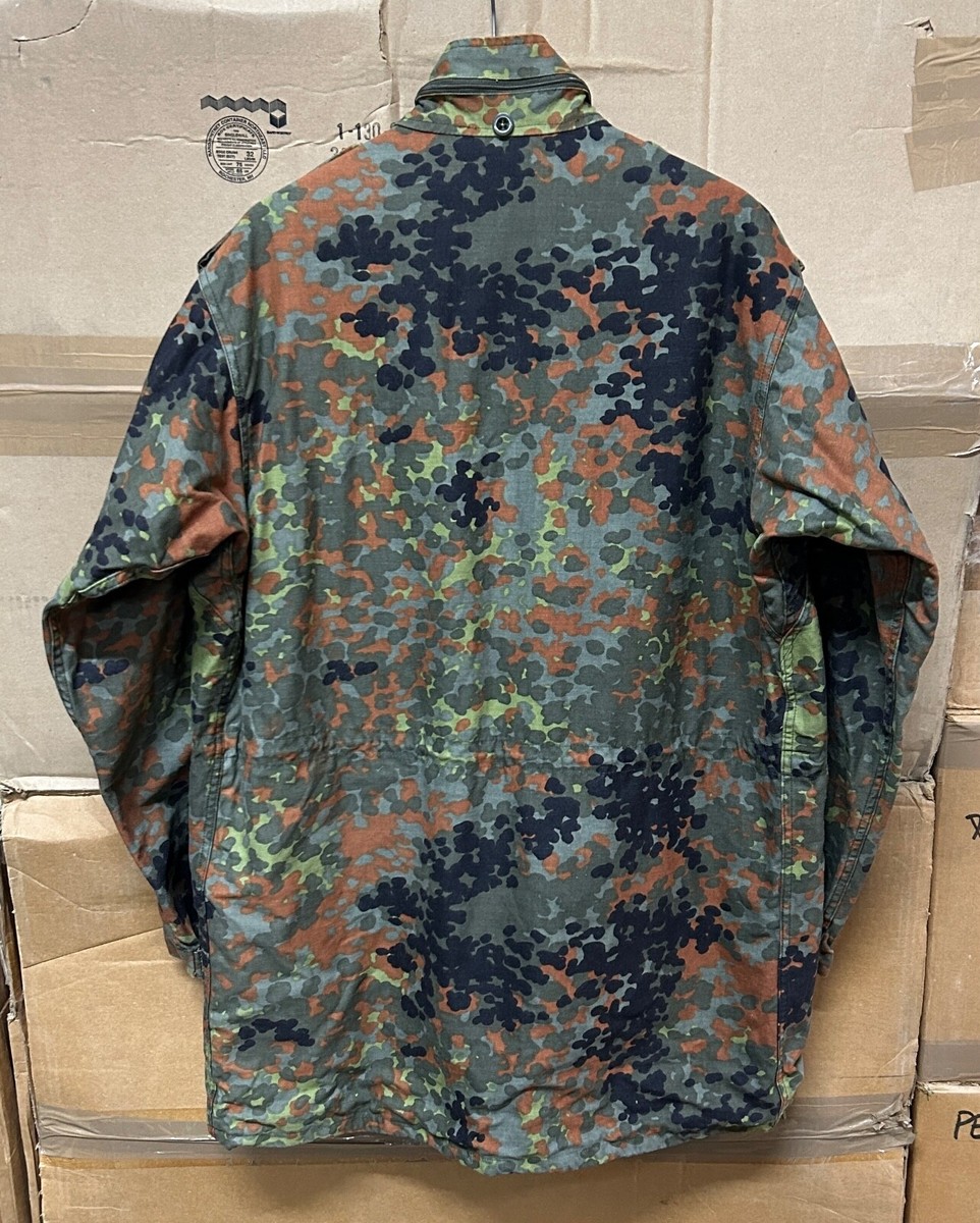 Veste Militaire Belge Flecktarn Taille 44, Tenue Treillis Aviateur Années 90, Parfait Pour La Randonnée