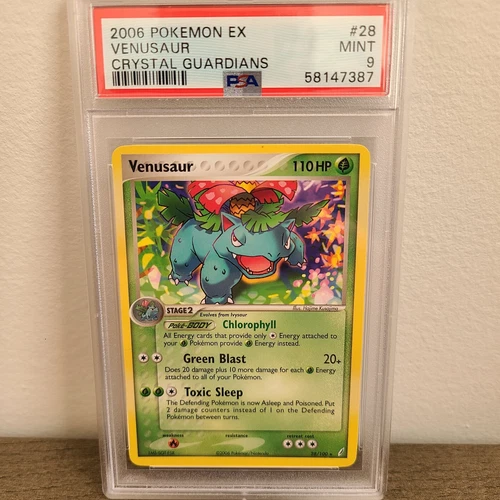Pokemon Card 2006 Pokemon Ex Crystal Guardians Venusaur PSA 9 28/100