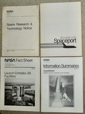 1978-86 NASA Informational Brochures x4: Space Tech, Shuttle, Launch Complex 39
