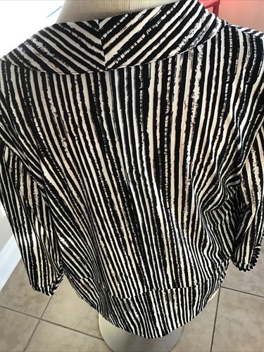 Robert Louis Womens Open Front Jacket Pockets 3/4 Sleeves Multi Color NWT L - Picture 8 of 8