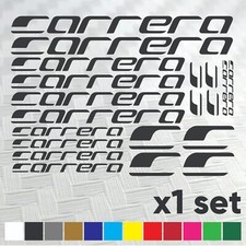 CARRERA Stickers Vinyl Decal Frame Cycle Bicycle - Set of 20 Logos