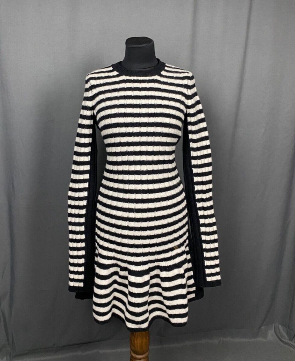 MINT! 790$ RRP Sonia Rykiel White Black Striped Knit Wool Drop Waist Dress 36 | eBay MINT! 790$ RRP Sonia Rykiel White Black Striped Knit Wool Drop Waist Dress 36 | eBay