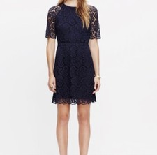 Women’s Size 2 Madewell Navy Blue Magnolia Lace A-line Dress