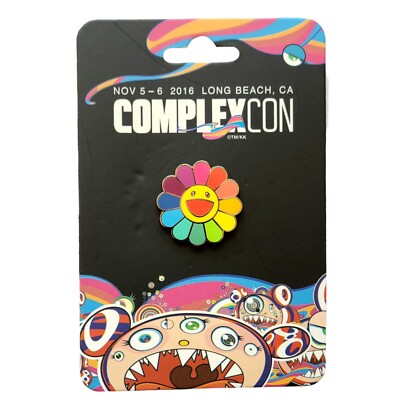 ⚡RARE⚡ TAKASHI MURAKAMI x COMPLEXCON 2016 Flower Murakami Pin