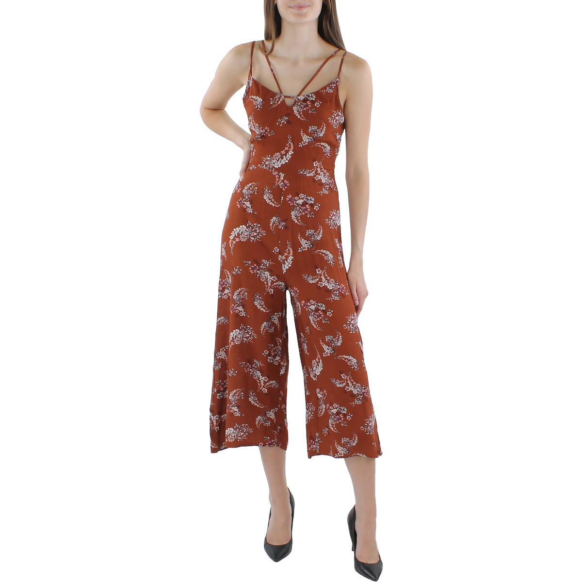 Женский спортивный комбинезон Bishop + Young Peekaboo коричневого цвета с цветочным принтом XS BHFO 0227