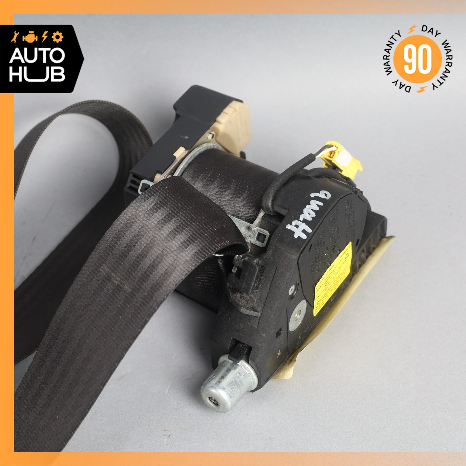 03-08 Maserati Quattroporte M139 Front Right Side Seat Belt Black OEM 51k
