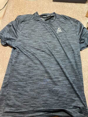 Reebok medium dark grey mesh exercise unisex polyester/spandex