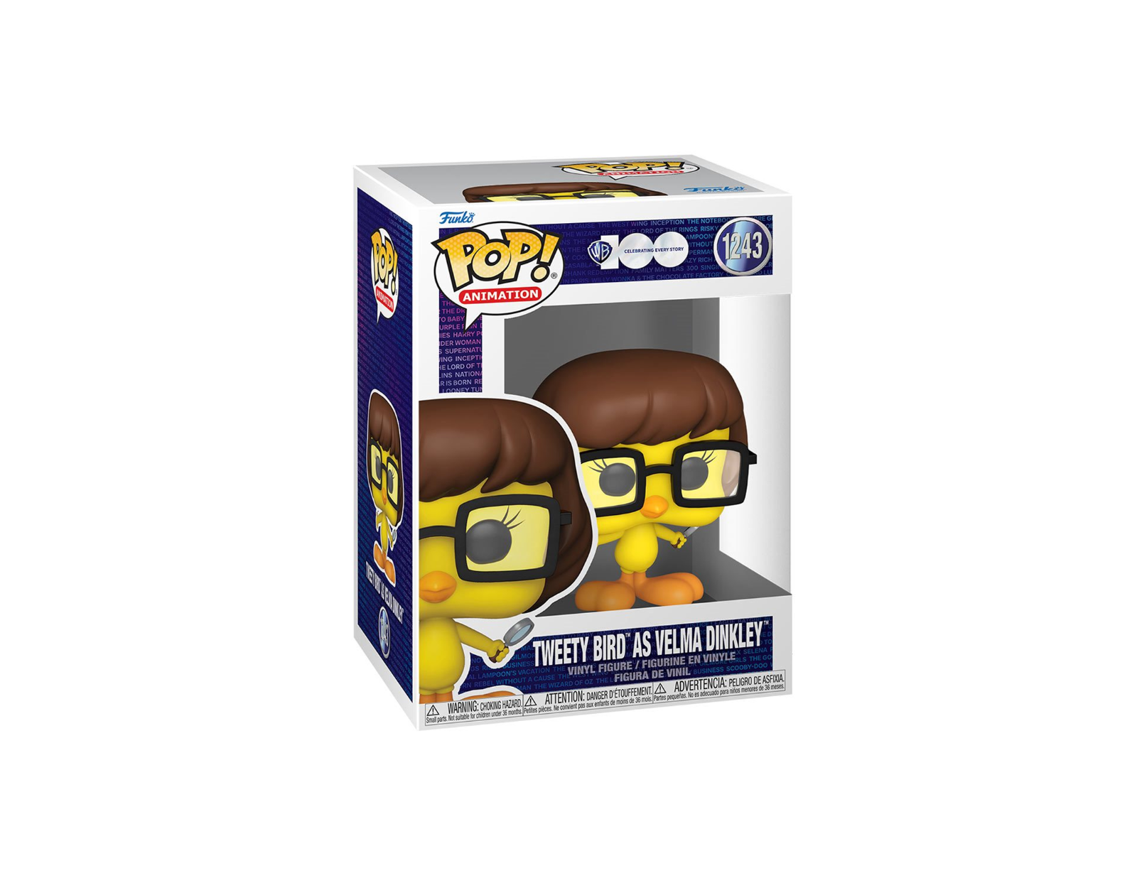  Funko Pop! Animation: WB 100 - Looney Tunes, Tweety Bird as Velma  Dinkley : Toys & Games