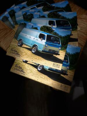 2020 Vintage Chevy Van Club Wall Calendar 1964 1965 1966 1967 1968