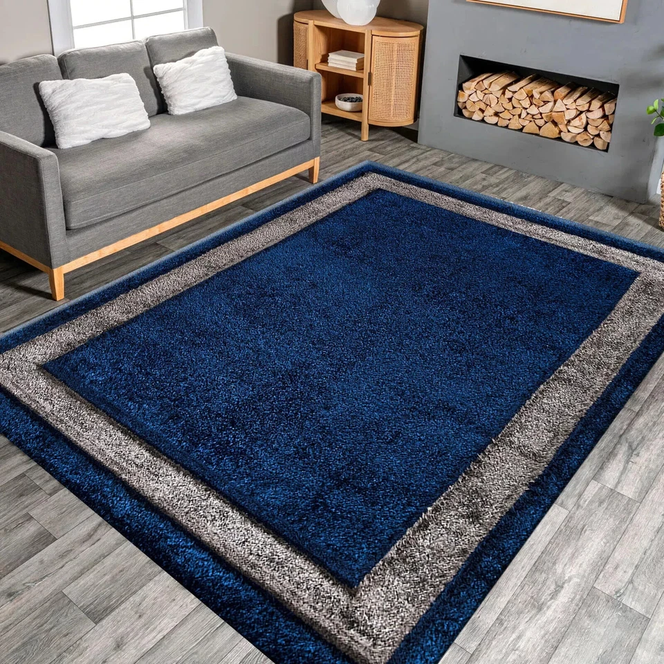 Tappeto elegante grande shaggy morbido soggiorno camera da letto tappeto corridoio passatoia tappetino - Immagine 2 di 4