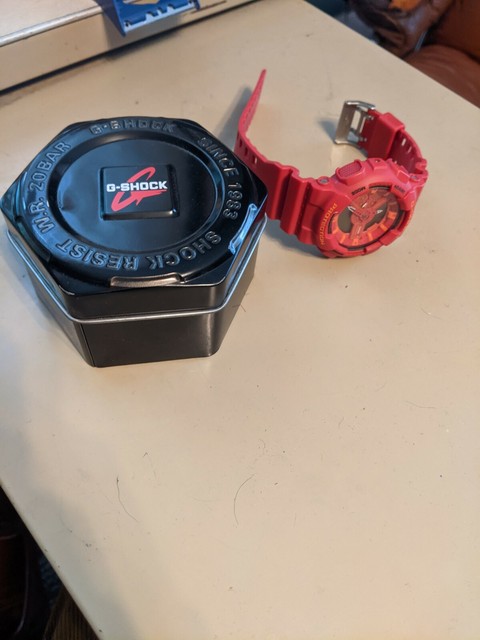 Red Casio Wr20bar G-shock Wristwatch for sale online | eBay