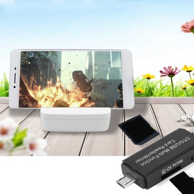 OTg USB Multifunction Card Reader Writer For SD TF PC&Smart Mobile P  