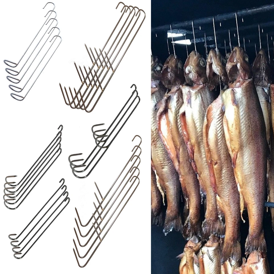 Räucherhaken➤ Aal, Forelle ✓Große Auswahl ➤ 10 Stück - 50 Stück ✓Räucherlauge