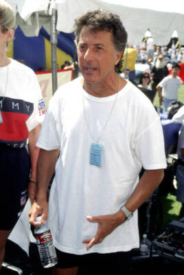 Dustin Hoffman Nancy Davis Race to Erase MS at UCLA Drake Stad- 1996 Old Photo