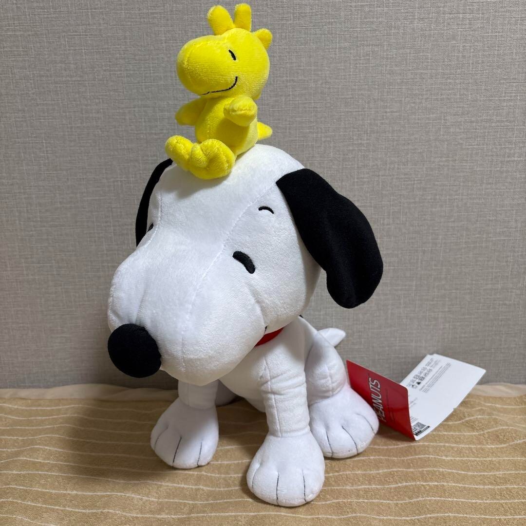 スヌーピ　ソフビ SEGA SNOOPY Plush toy PEANUTS Snoopy & Woodstock NEW from