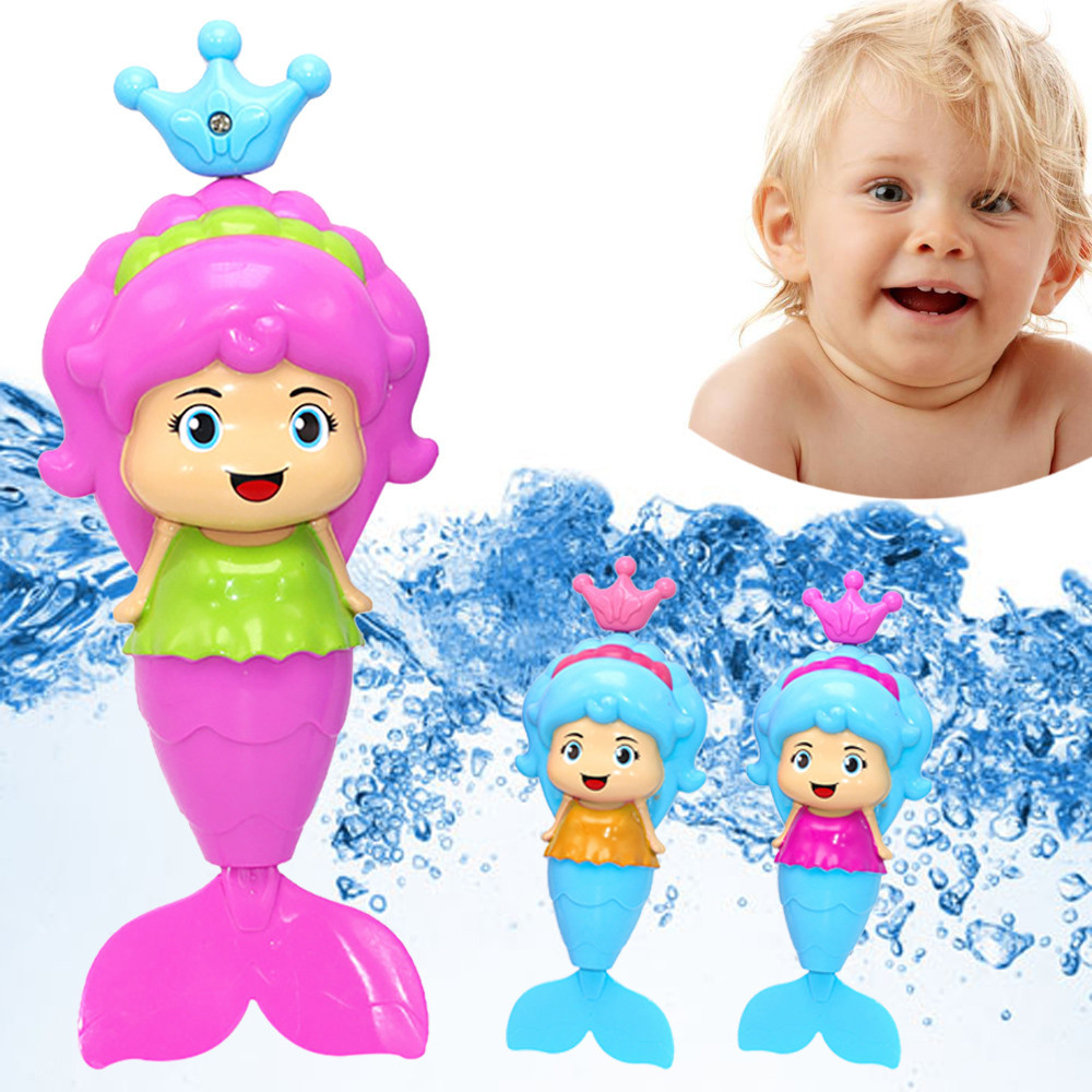 swimming mermaid bath toy