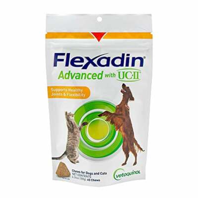 Vetoquinol Flexadin Advanced with UC-II for Dogs&Cats (Joint & Hip Support) 60ct