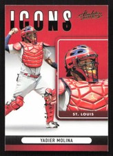 2022 Panini Absolute Yadier Molina Icons Retail Green #I-12 Card
