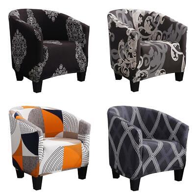 One Seater Chair Cover Armchair, Black Barrel Chair Cover