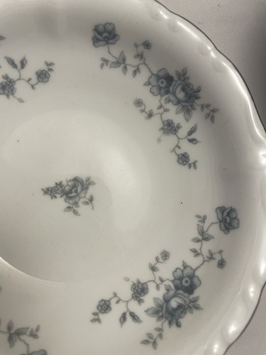 Juego de 8 tazones de postre de frutas Johann Haviland guirnalda azul de 5"" Alemania *621 - Imagen 3 de 4