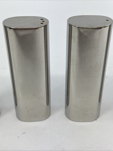 2 Sets Boda Nova Salz & Pfeffer - Vintage Edelstahl Modern Chic MCM - Bild 6 von 14