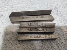 Mo-Max Cobalt 5/16 High Speed Lathe Cutting Tool Blank Bits Set Of 5 Made In USA