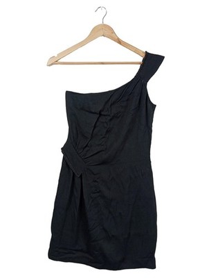 AXARA PARIS One-Shoulder-Kleid Damen Kleid Gr. DE 36 schwarz Elegant