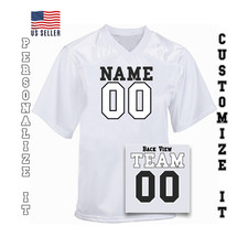 Personalized Football Jersey, Plus Size Football Fan Jersey, Custom Football Fan