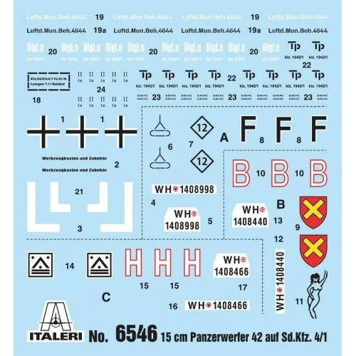 1:35 Italeri Sd.Kfz. 4/1 15 Cm. Panzerwerfer 42 Kit IT6546 Modellino - Photo 3/4