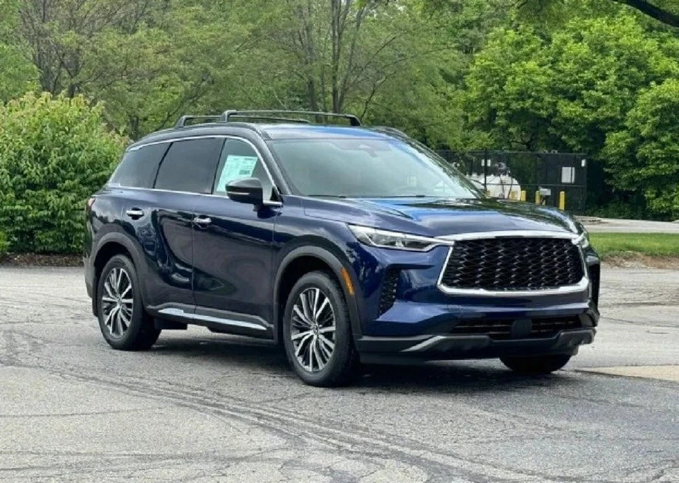 Barras transversales negras rieles de carga aptos para Infiniti QX60 L51 2022-2025 Foto 4 de 4