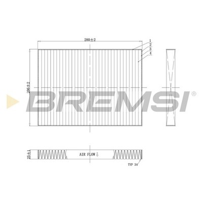 ORIGINAL  Bremsi Filter, Innenraumluft Aktivkohle für VW POLO III POLO PASSAT