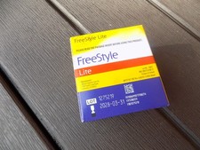 FreeStyle Lite Blood Glucose Test Strips 100 Count - Exp 3/31/2028