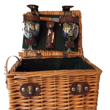 Picnic Time Picnic Basket with Wine and Cheese Service for Two
