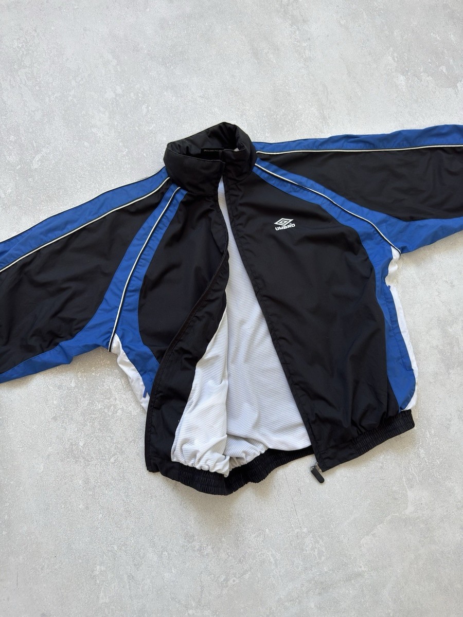 Vintage Umbro 00s Nylon Boxy Track Jacket Balenciaga Style | eBay