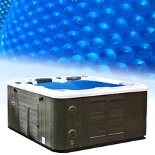 Solar Pool Cover, Hot Tub Bubble Blanket,16-mil 7x7 Foot Square Spa Cover Hot