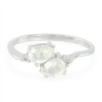 Cavill Ring Sterlingsilber 0,66Ct WeißE Topase Tropfenschliff 925