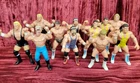 11X LOT 1990 WCW WWF Galoob 4.5” Action Figures Play Wear USED VINTAGE WRESTLING