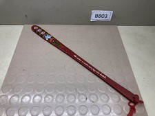 Wooden Shoe Horn Extra Long Handled Hand Painted German - Red Read Description