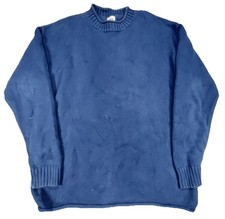ZARA Men  s Blue Crewneck Knit Sweater Size M  Classic Casual Pullover