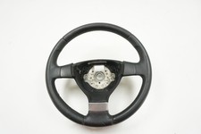 2015-2016 Volkswagen Jetta Sedan Steering Wheel Leather Black Used Oem