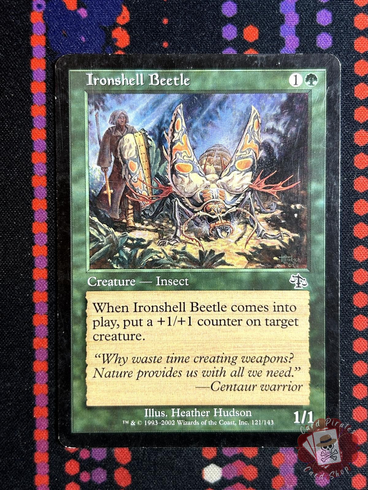 Ironshell Beetle 121 Common Judgment Magic: The Gathering Lightly Played