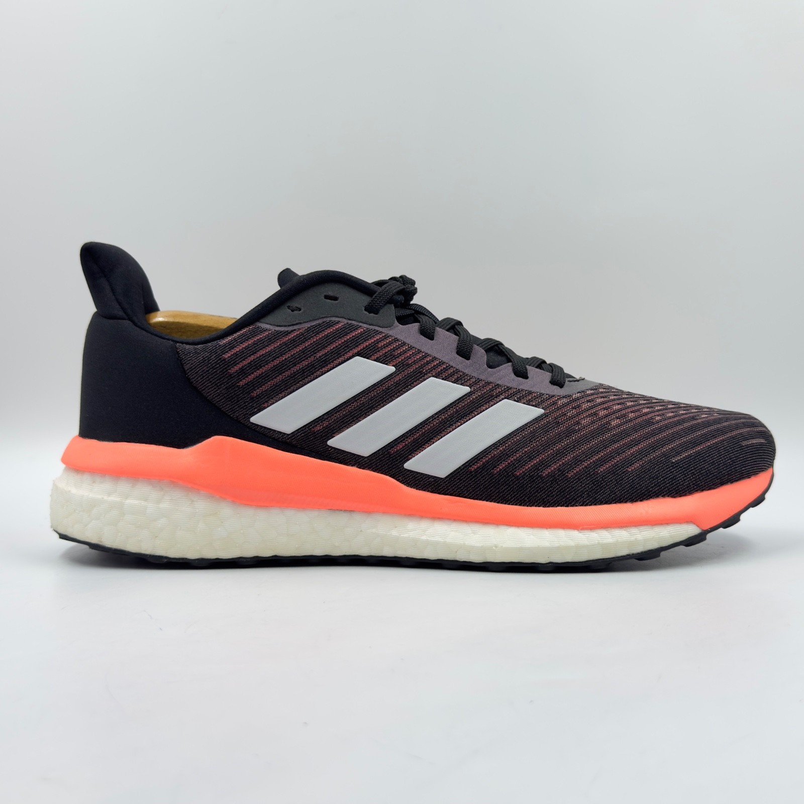 SAOLA Adidas Solar Drive 19 scarpe da ginnastica uomo nere a rete taglia UK 8