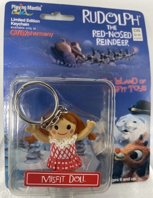 Rudolph Island Of Misfit Toys MISFIT DOLL CVS Keychain New in Package 1999