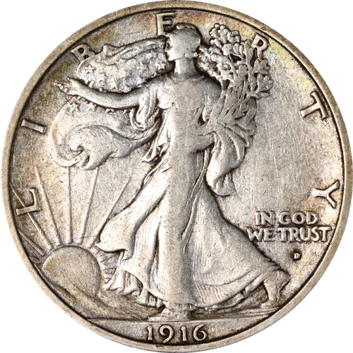 1916-D Walking Liberty Half Dollar — photo from the most recent tracked eBay sale