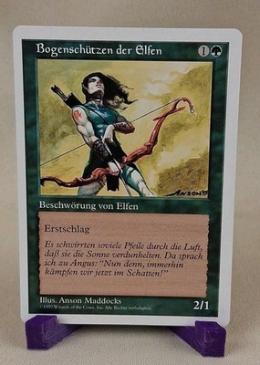 MtG Elvish Achers Rare 5th Edition GERMAN NM